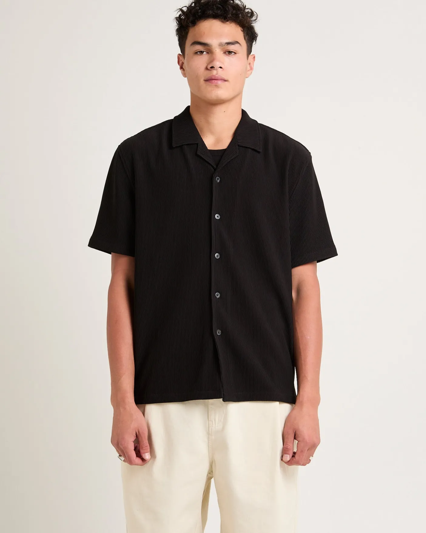 Pleated Resort Short SleeveShirt