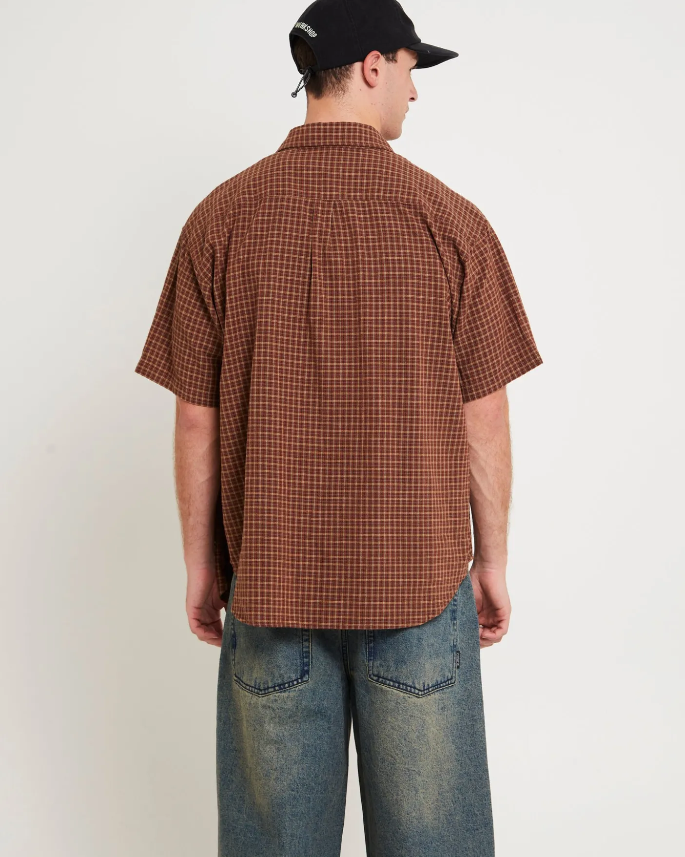 Point Plaid Summer Short Sleeve Shirt