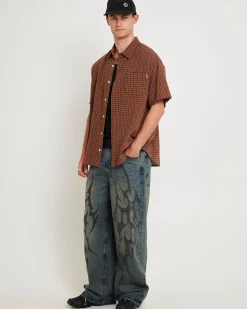 Point Plaid Summer Short Sleeve Shirt