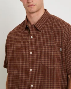 Point Plaid Summer Short Sleeve Shirt