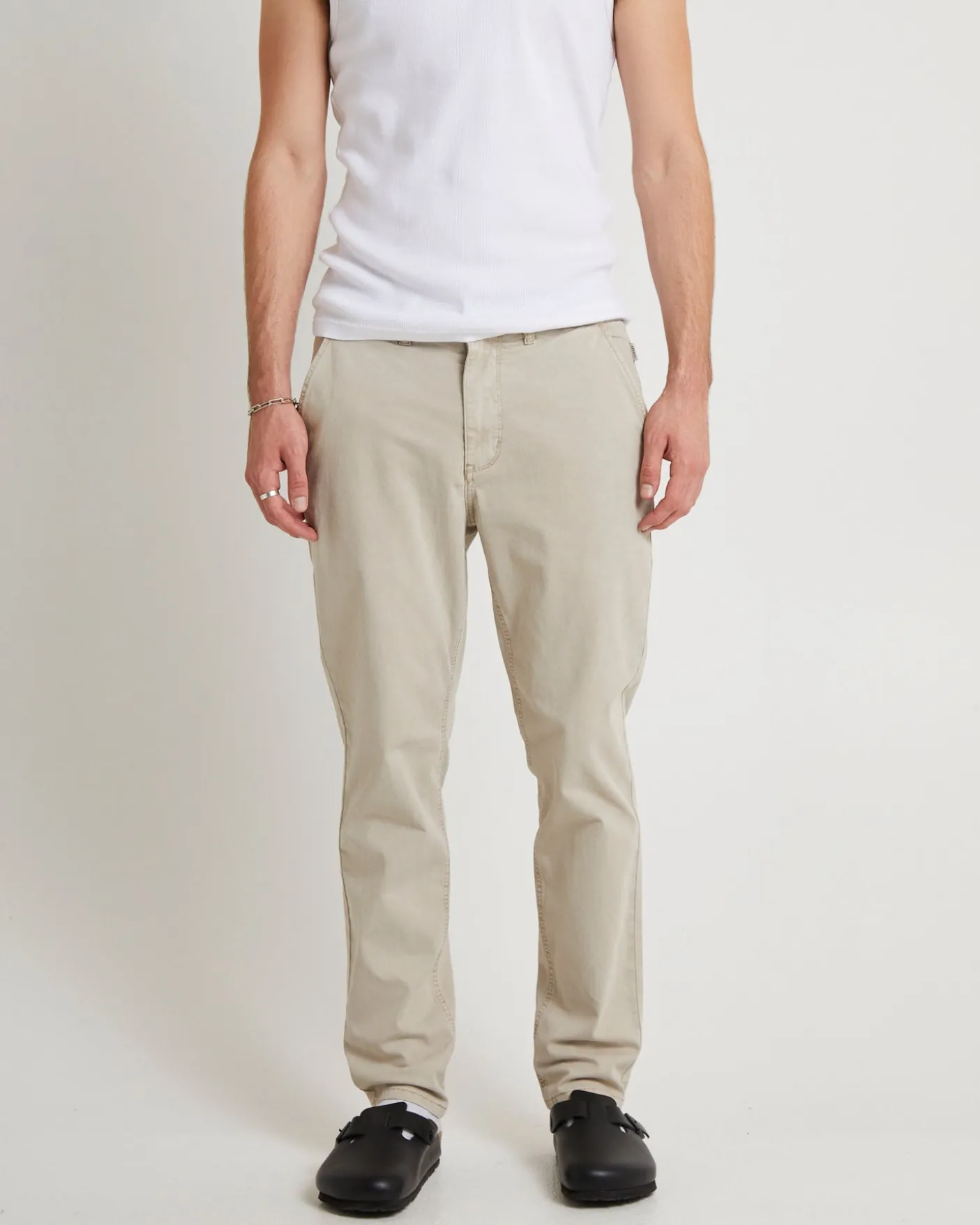 Preston Slim Chino Pants Bone