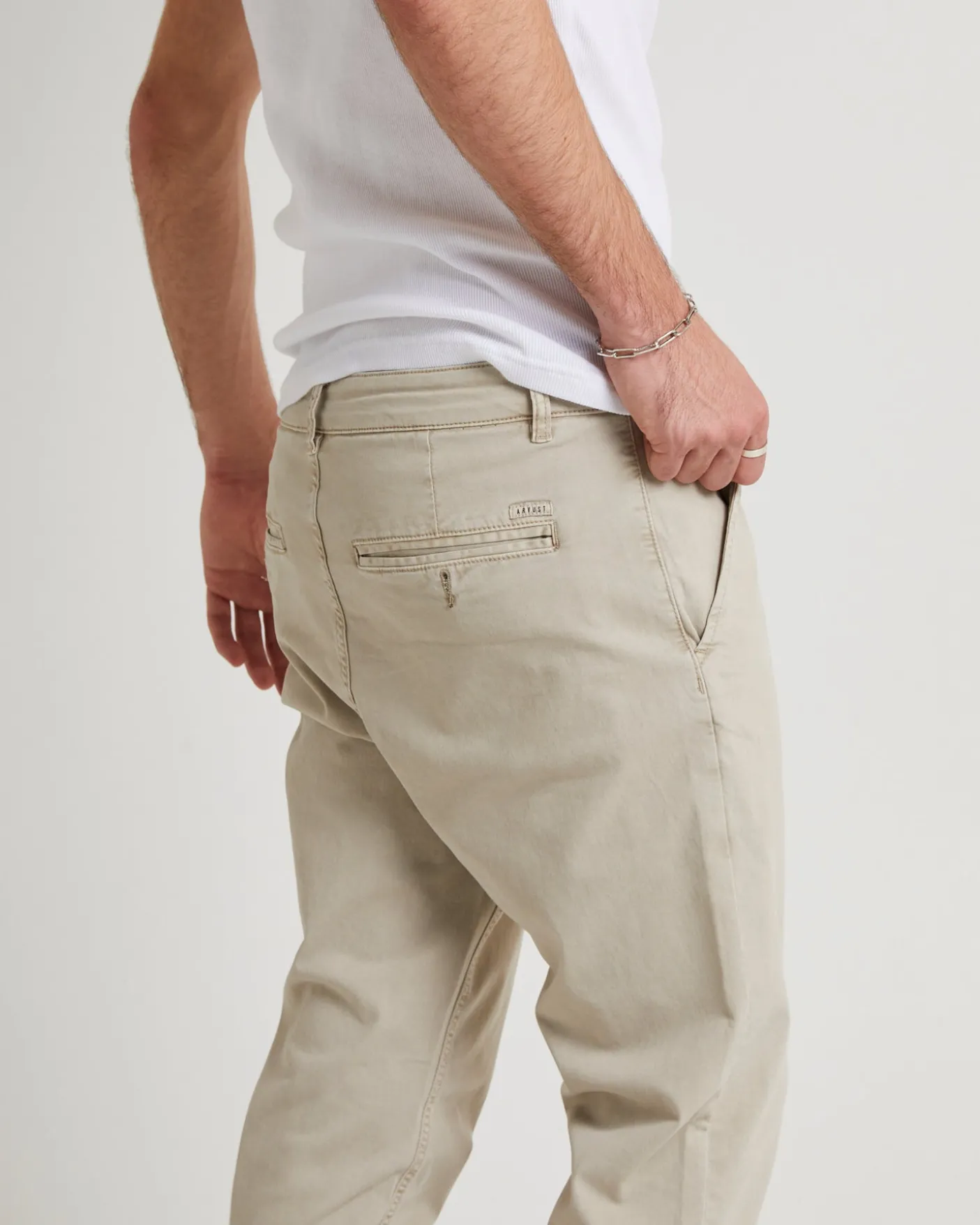 Preston Slim Chino Pants Bone