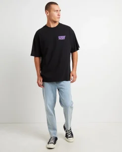 Puffy Short Sleeve T-Shirt in Black