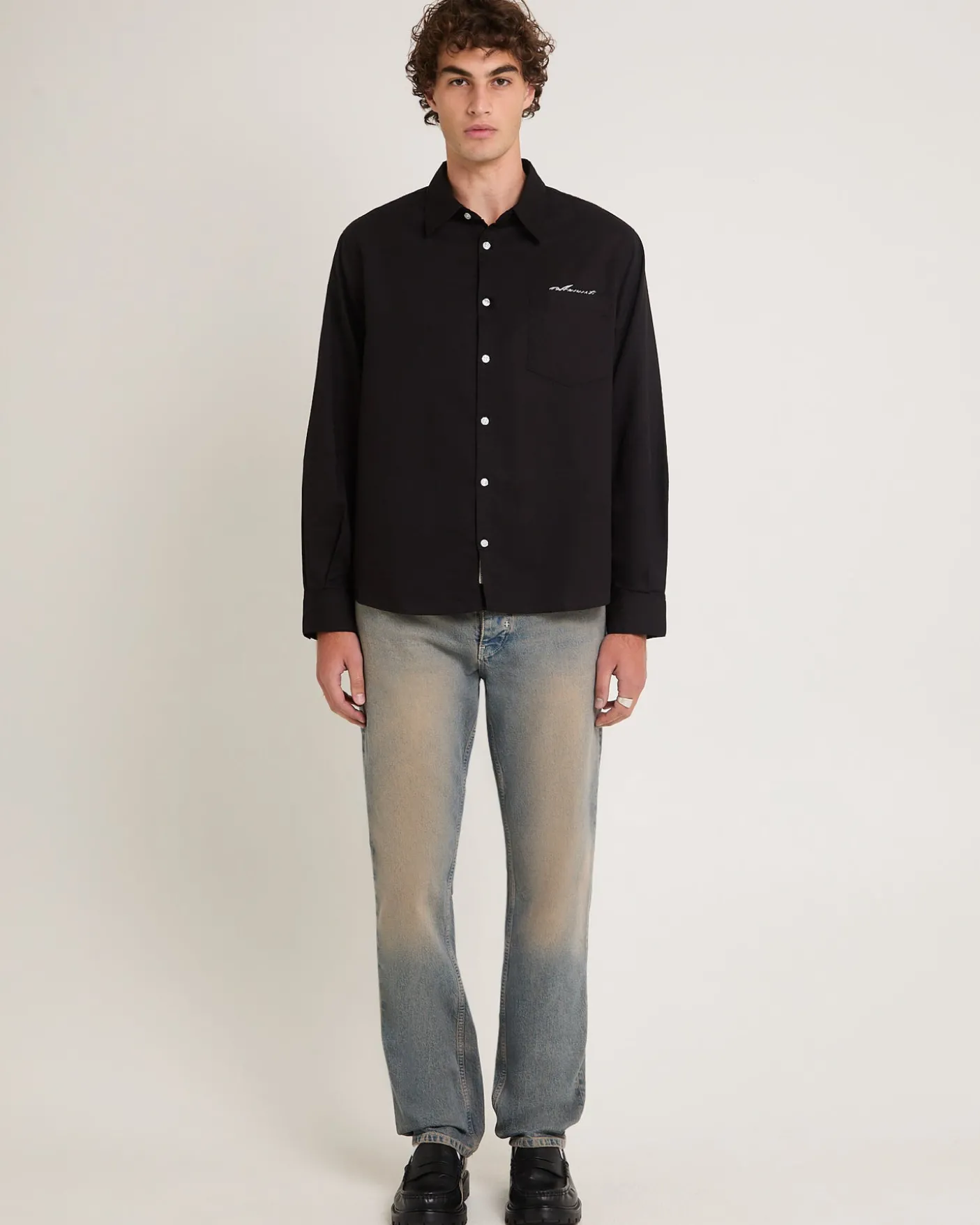 Ray Straight Denim Jeans Salt