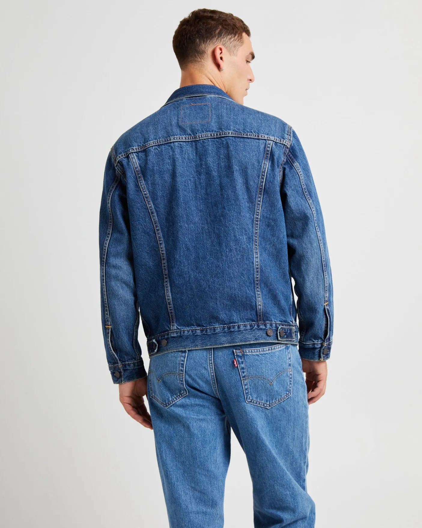 Relaxed Fit Trucker Denim Jacket Waterfalls