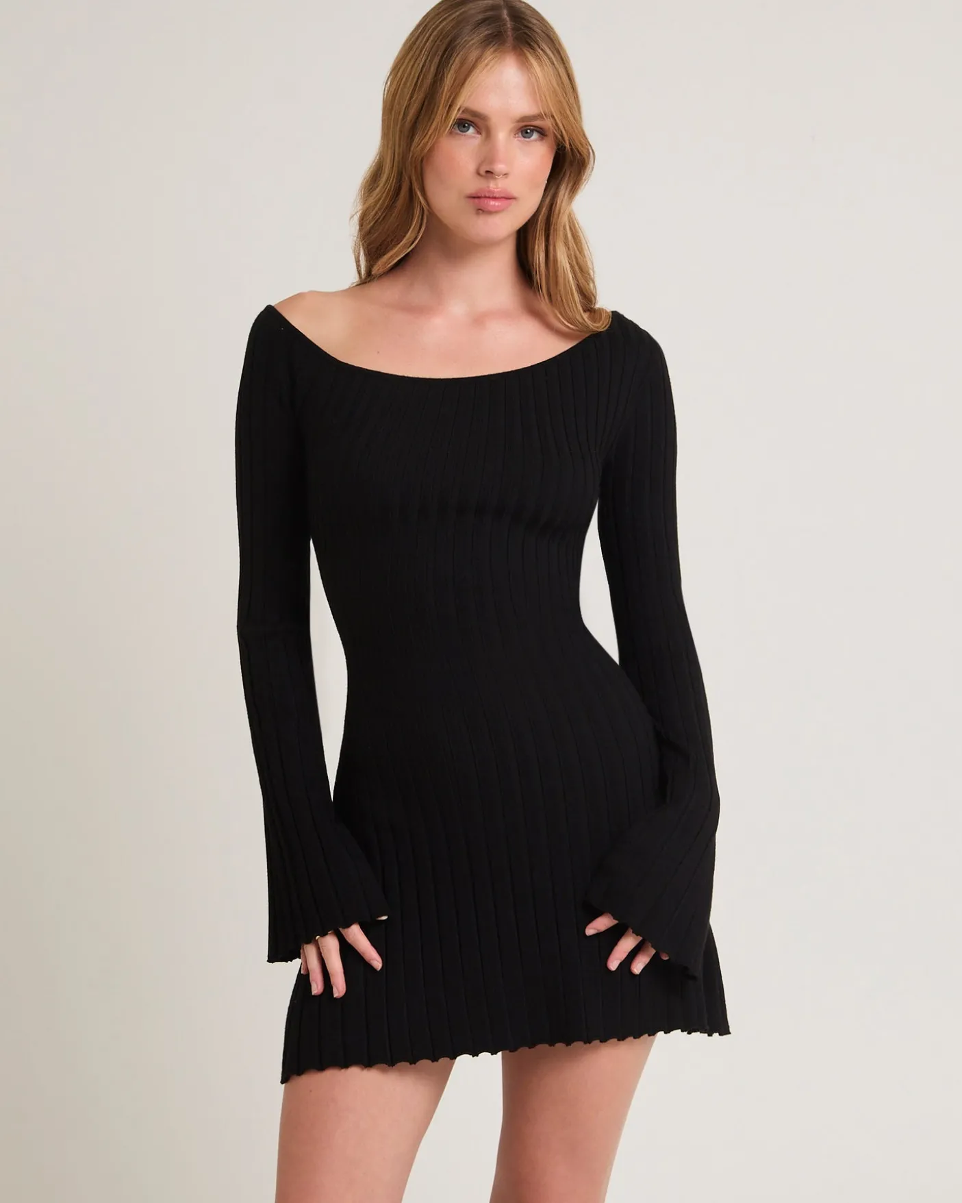 Remi Ribbed One Shoulder Mini Dress