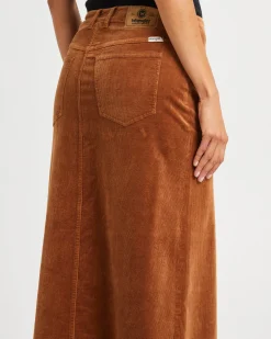 Repair Maxi Skirt Caramel Cord