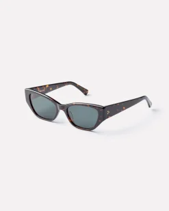 Reprise Sunglasses in Tortoise Polished/Green