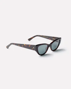 Reprise Sunglasses in Tortoise Polished/Green