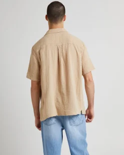 RESORT SHIRT CREPE DRIFTWOOD