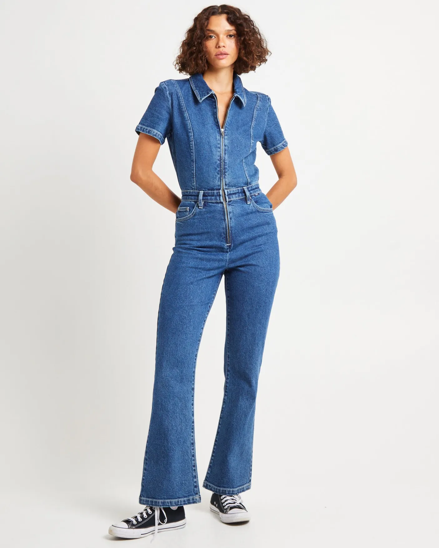 Rhianna Denim Boilersuit