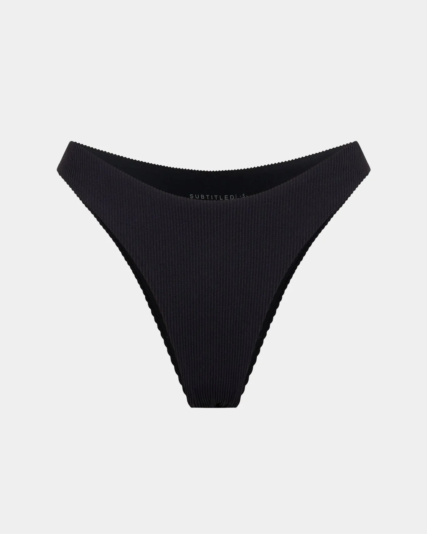 Rib Cheeky Cut Bikini Bottoms