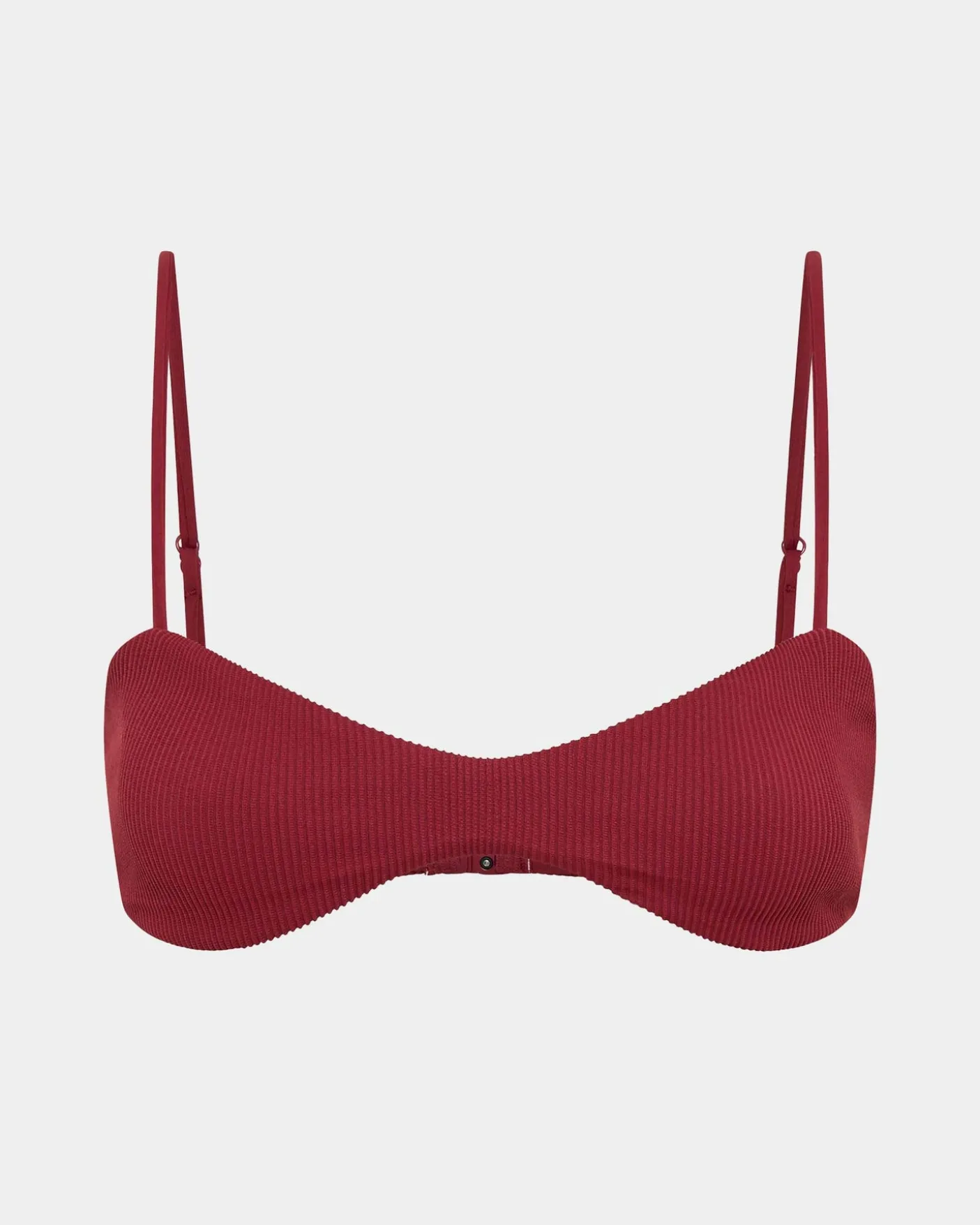 Rib Curve Crop Bikini Top
