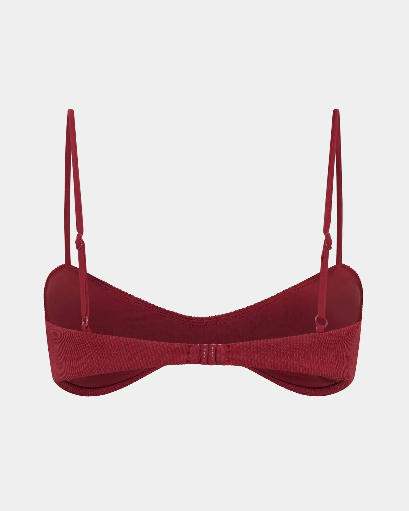 Rib Curve Crop Bikini Top