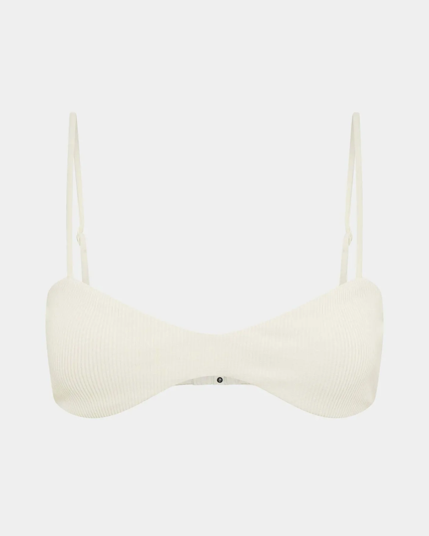 Rib Curve Crop Bikini Top
