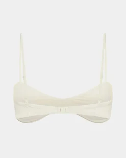 Rib Curve Crop Bikini Top