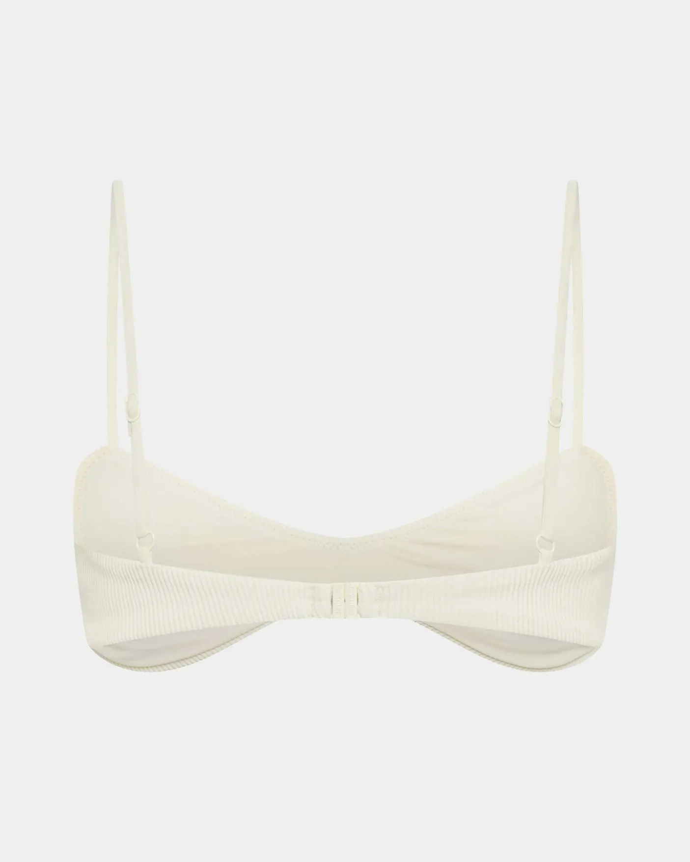 Rib Curve Crop Bikini Top