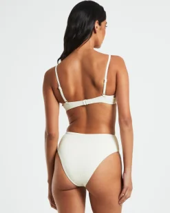 Rib Cut Out Underwire Bikini Top Bikini Top