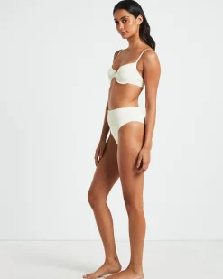 Rib Cut Out Underwire Bikini Top Bikini Top
