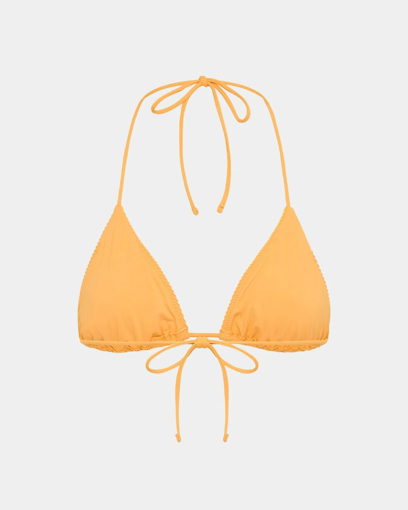 Rib Halter Triangle Bikini Top