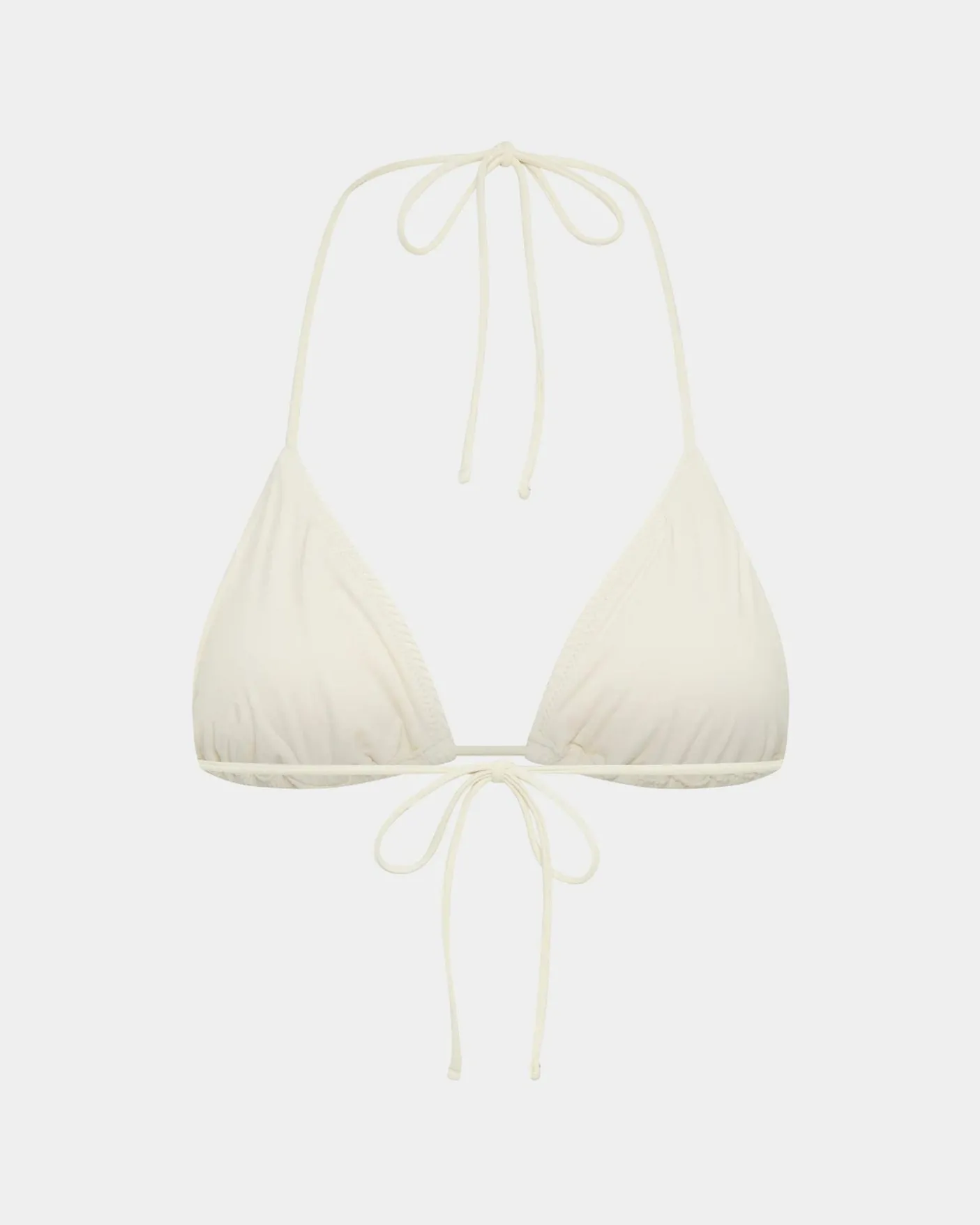 Rib Halter Triangle Bikini Top