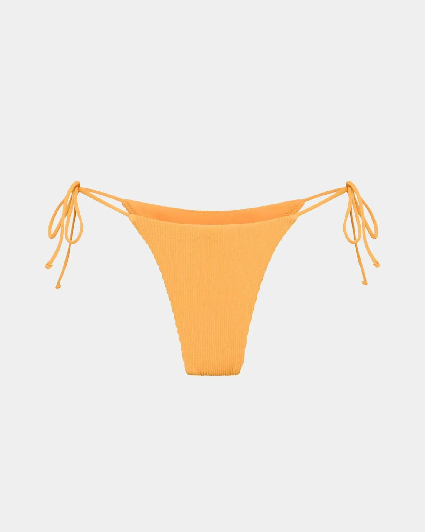Rib Skinny Strap Tie Side Bottoms