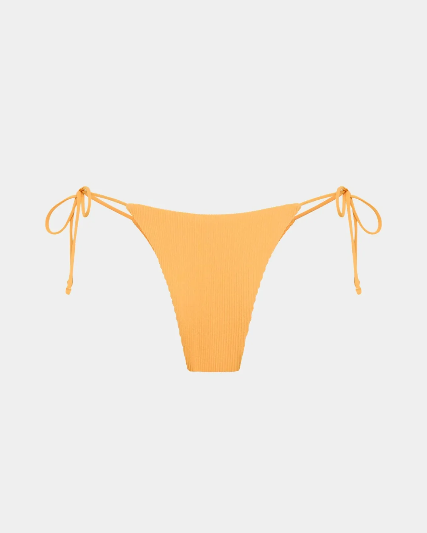 Rib Skinny Strap Tie Side Bottoms