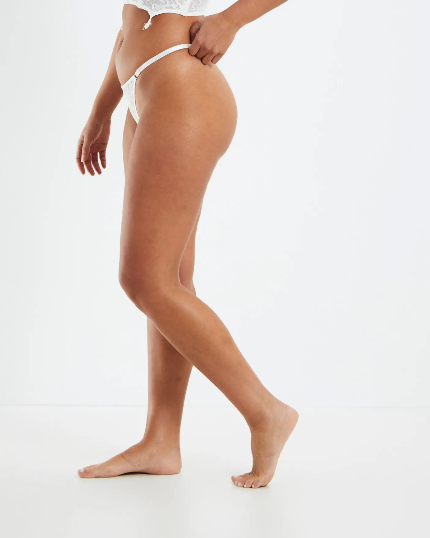 Rico Embroidered Mesh Thong
