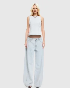 Rider Backless Denim Top
