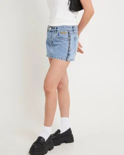 Rip Curl 99 Low Denim Skirt Ariane Tape