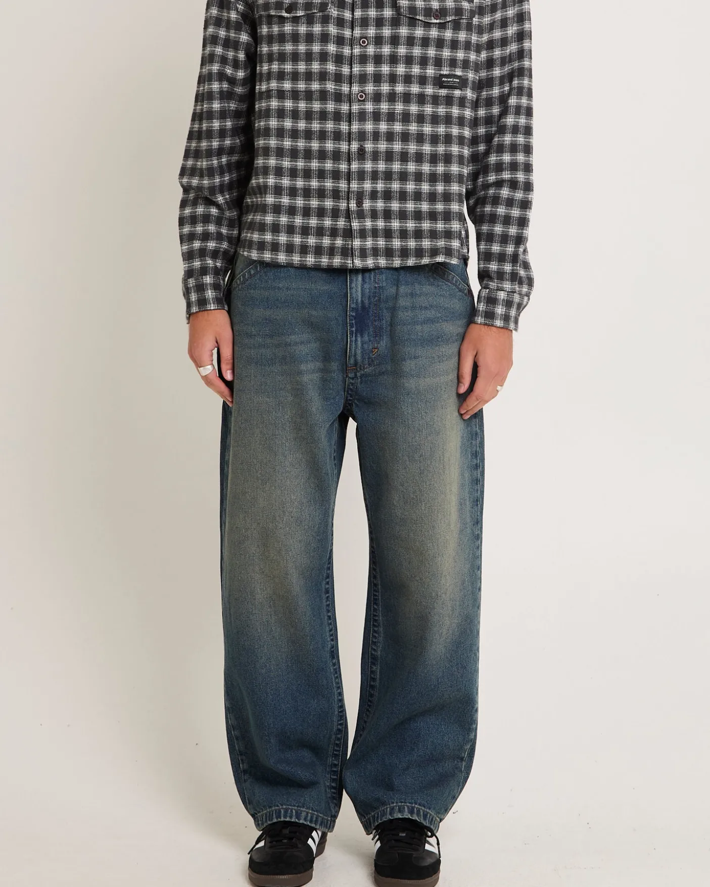 Rip Curl A6 Big Baggy Denim Jeans Zane Board
