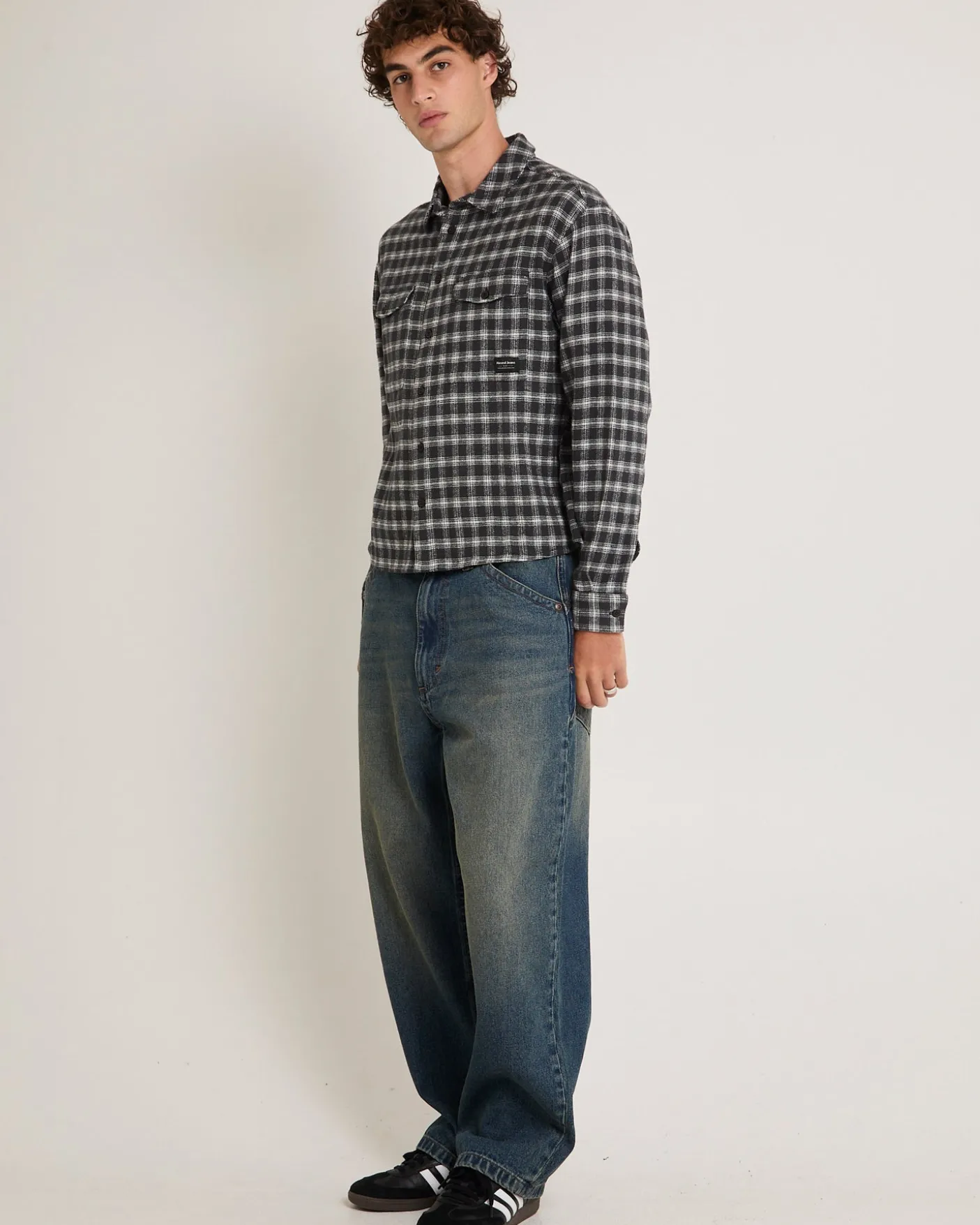 Rip Curl A6 Big Baggy Denim Jeans Zane Board