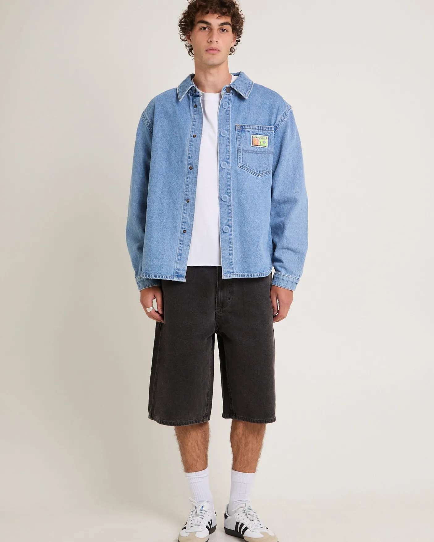 Rip Curl A5 Denim Shacket Larry Tape