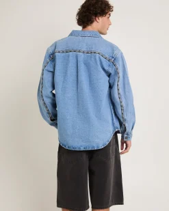 Rip Curl A5 Denim Shacket Larry Tape