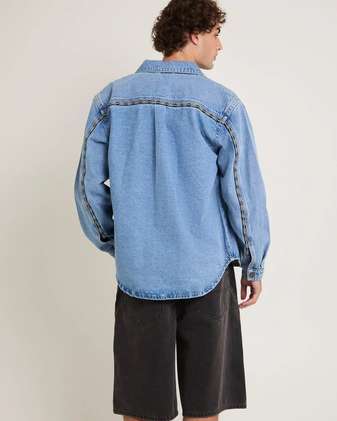 Rip Curl A5 Denim Shacket Larry Tape