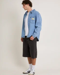 Rip Curl A5 Denim Shacket Larry Tape