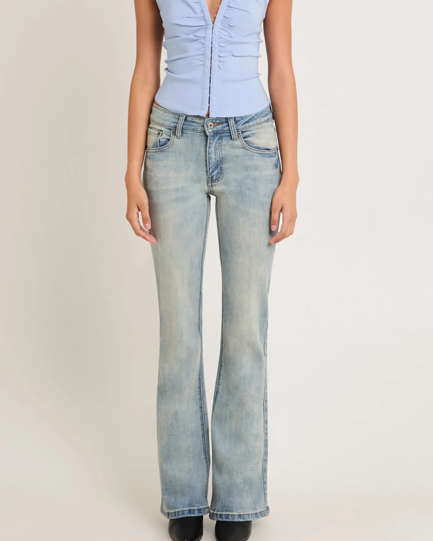 Rita Low Rise Flare Denim Jeans