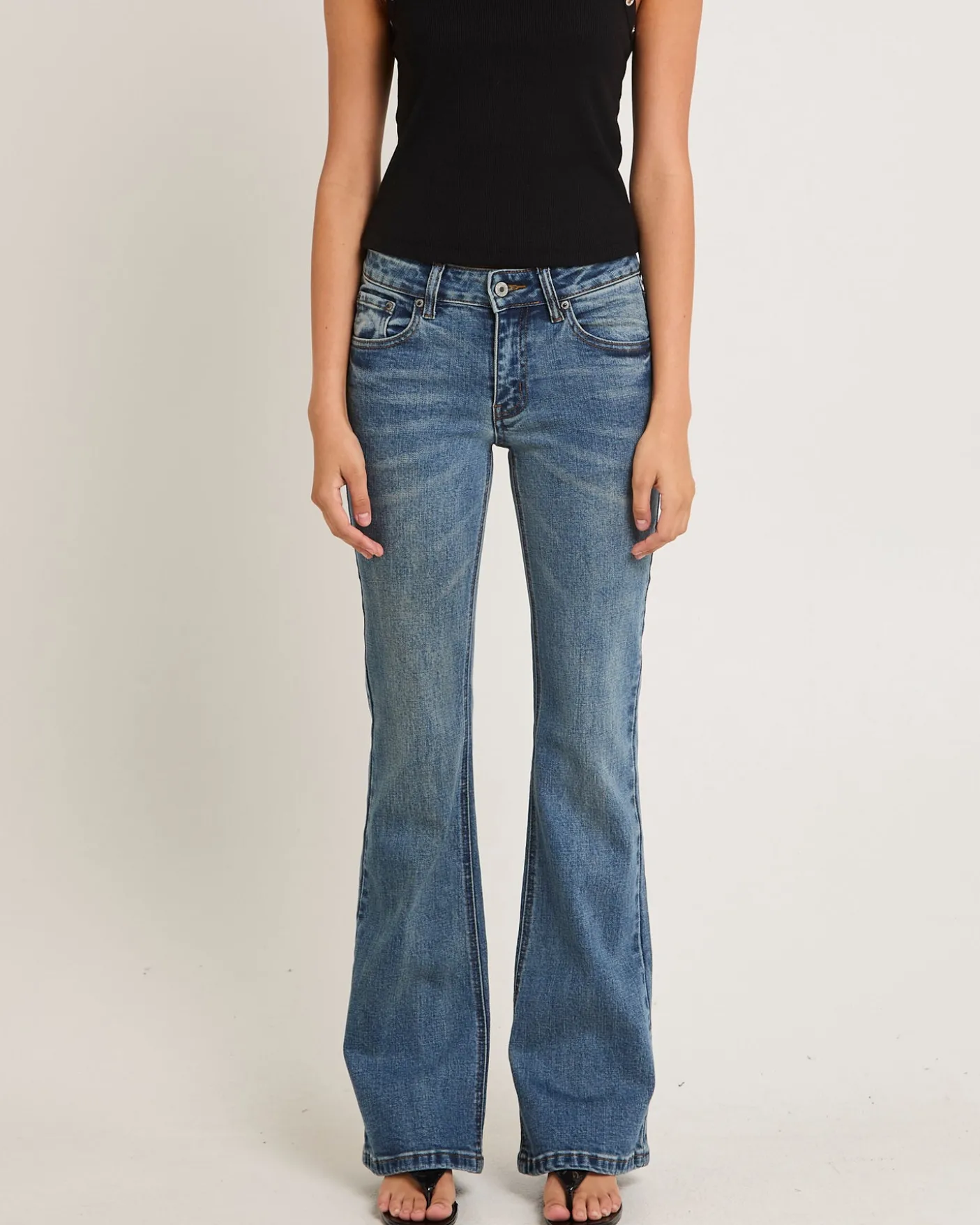 Rita Low Rise Flare Denim Jeans