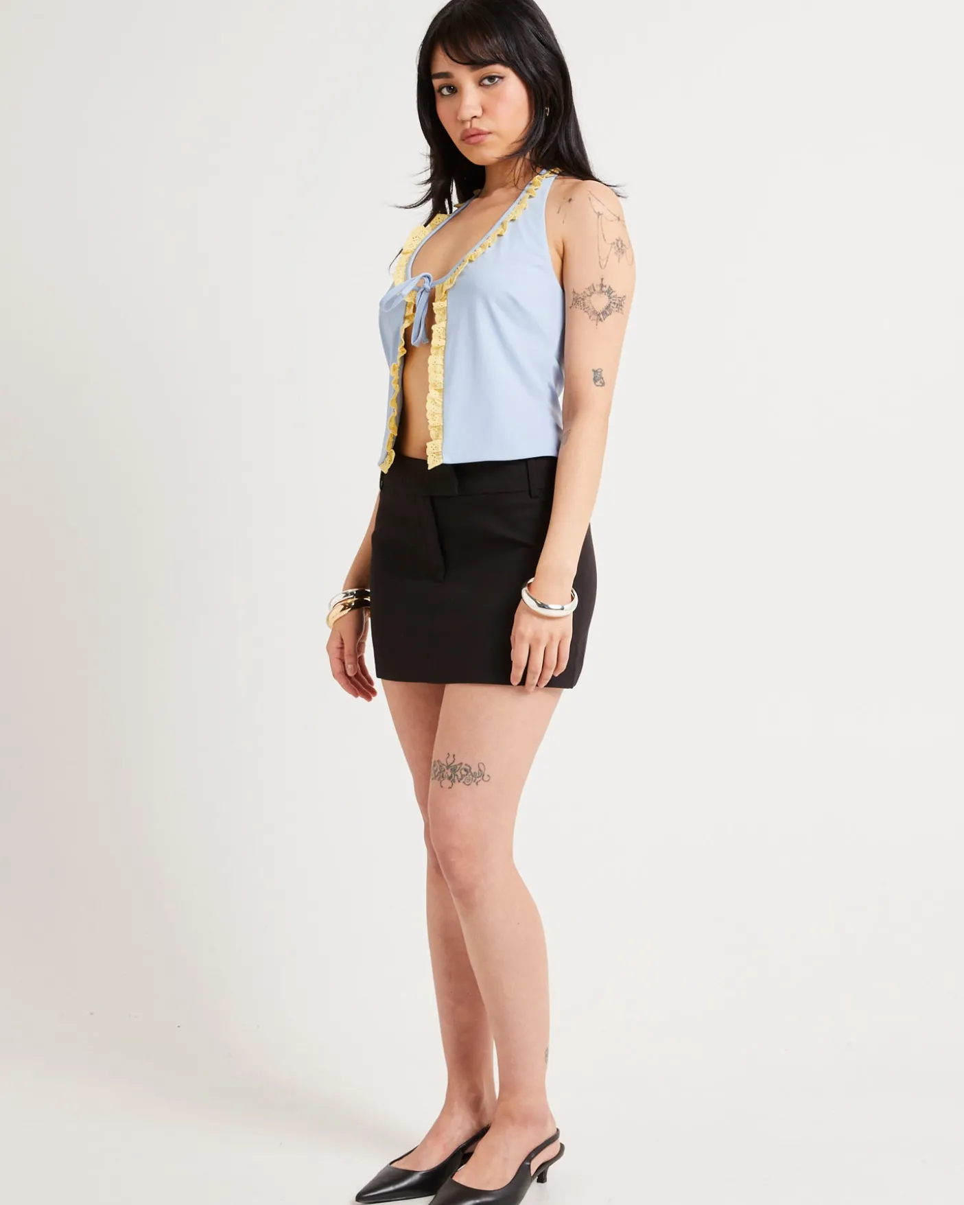 Rome Ruffle Halter Top