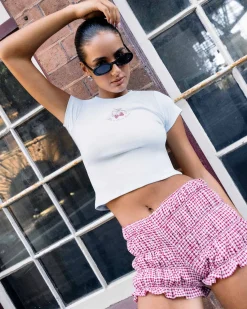 Rosie Shirred Hot Shorts