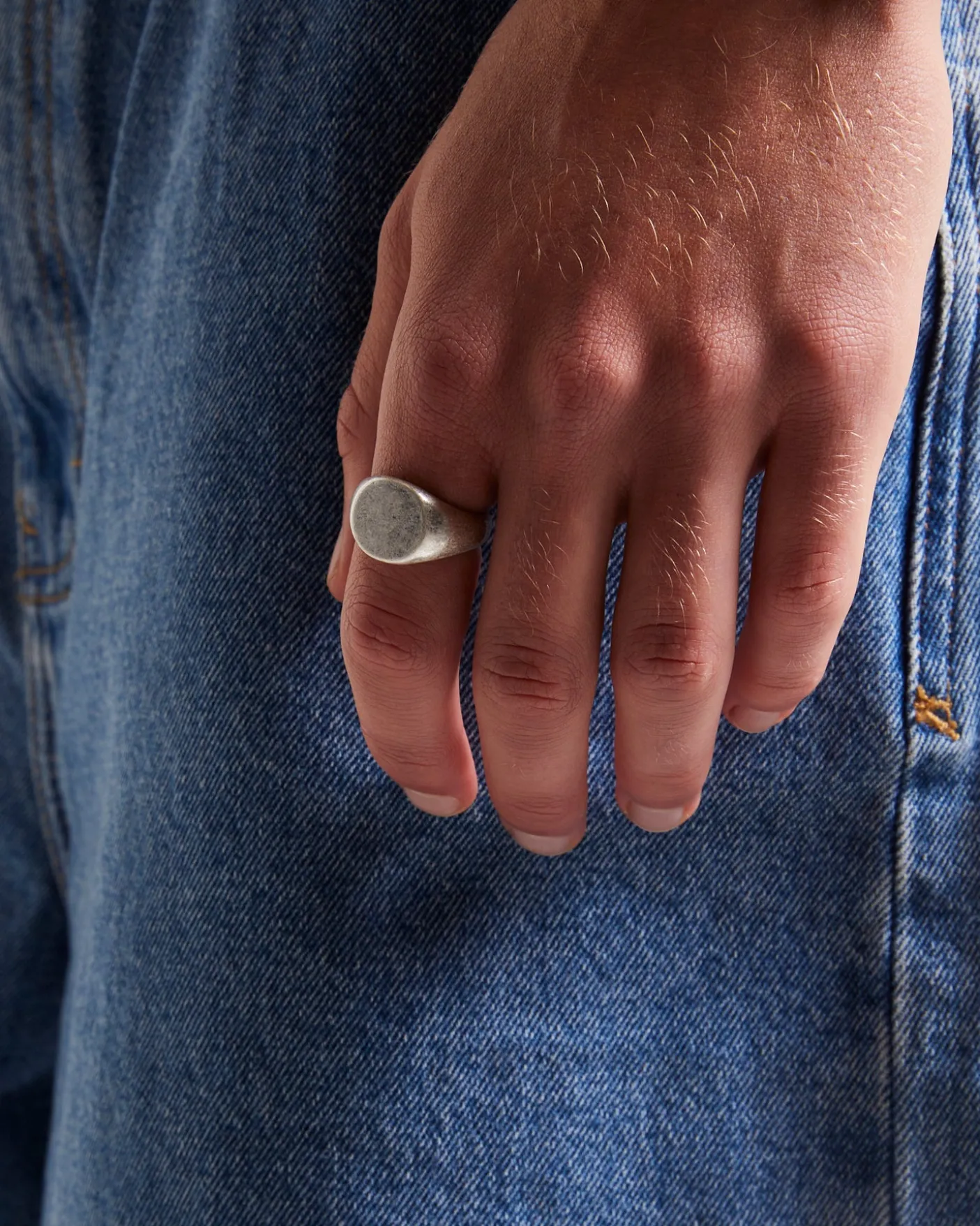 Round Signet Ring Set