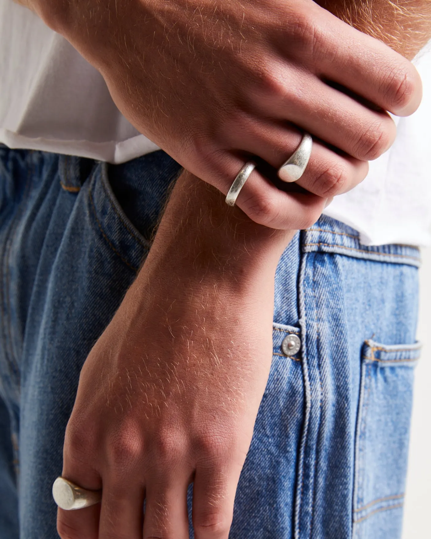 Round Signet Ring Set