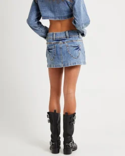 Roxy Mini Denim Skirt