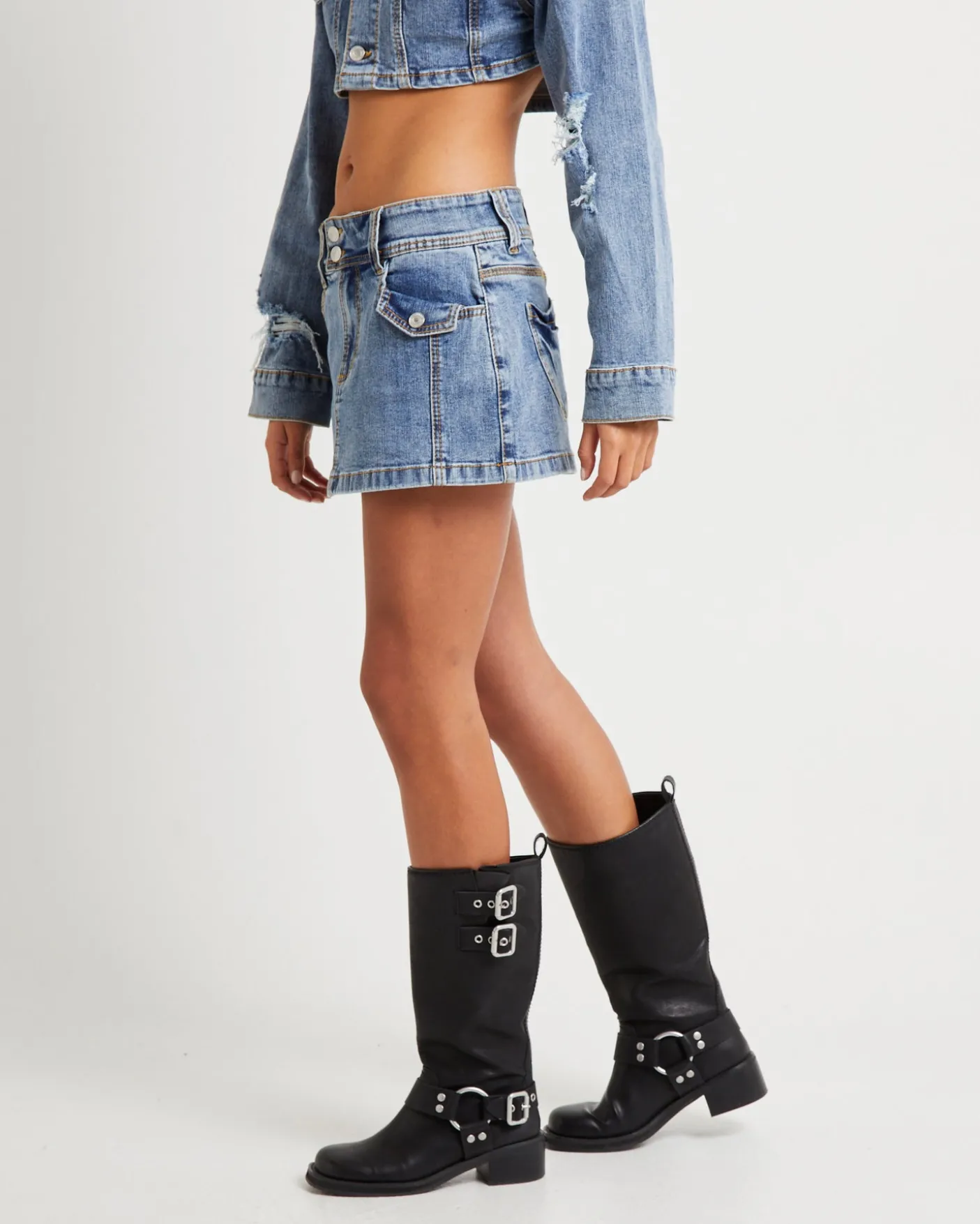Roxy Mini Denim Skirt