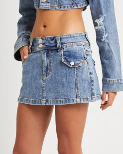 Roxy Mini Denim Skirt