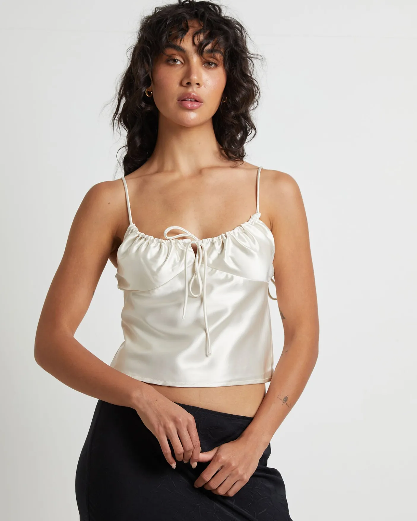 Ruby Romantic Slip Top in Ivory