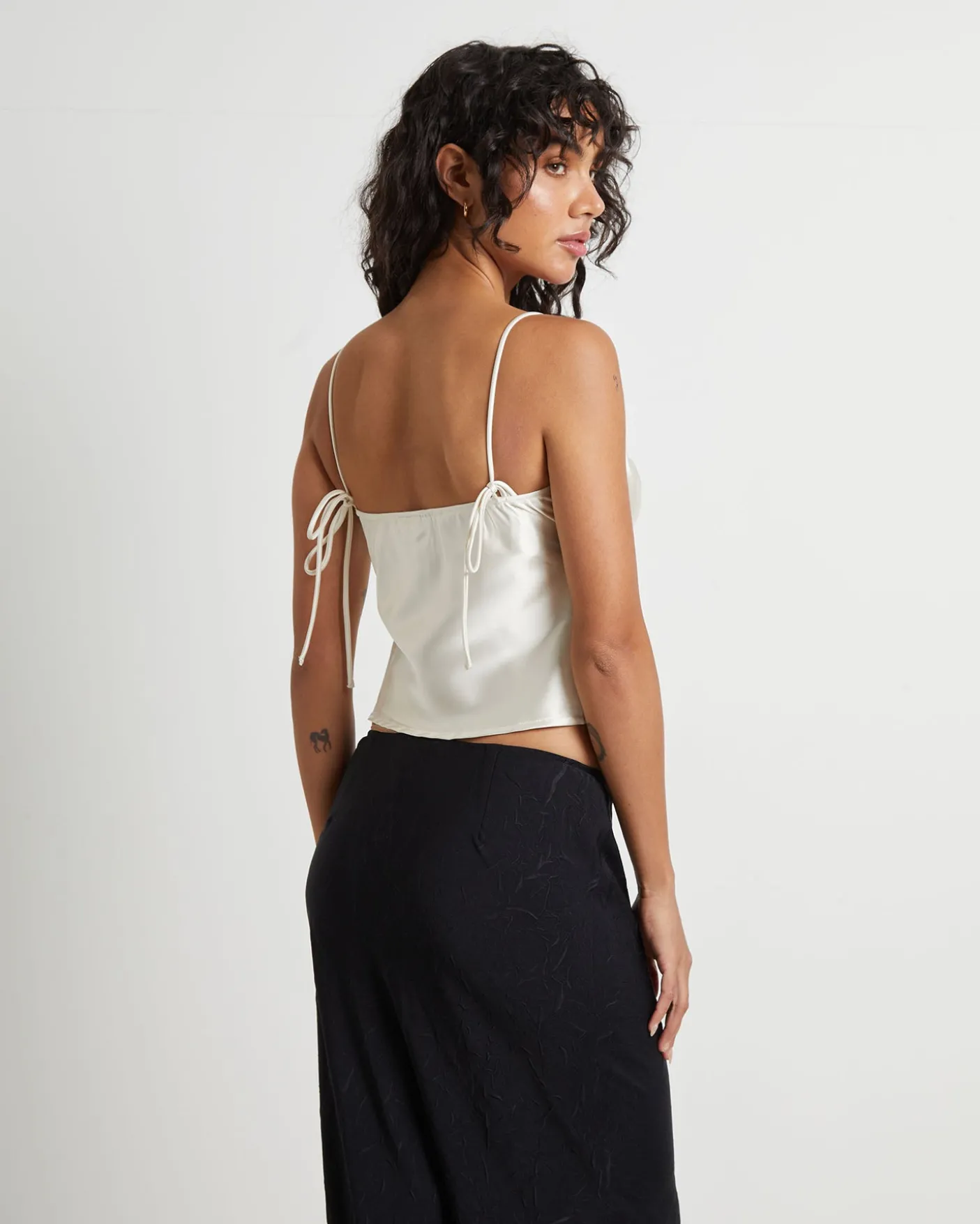 Ruby Romantic Slip Top in Ivory