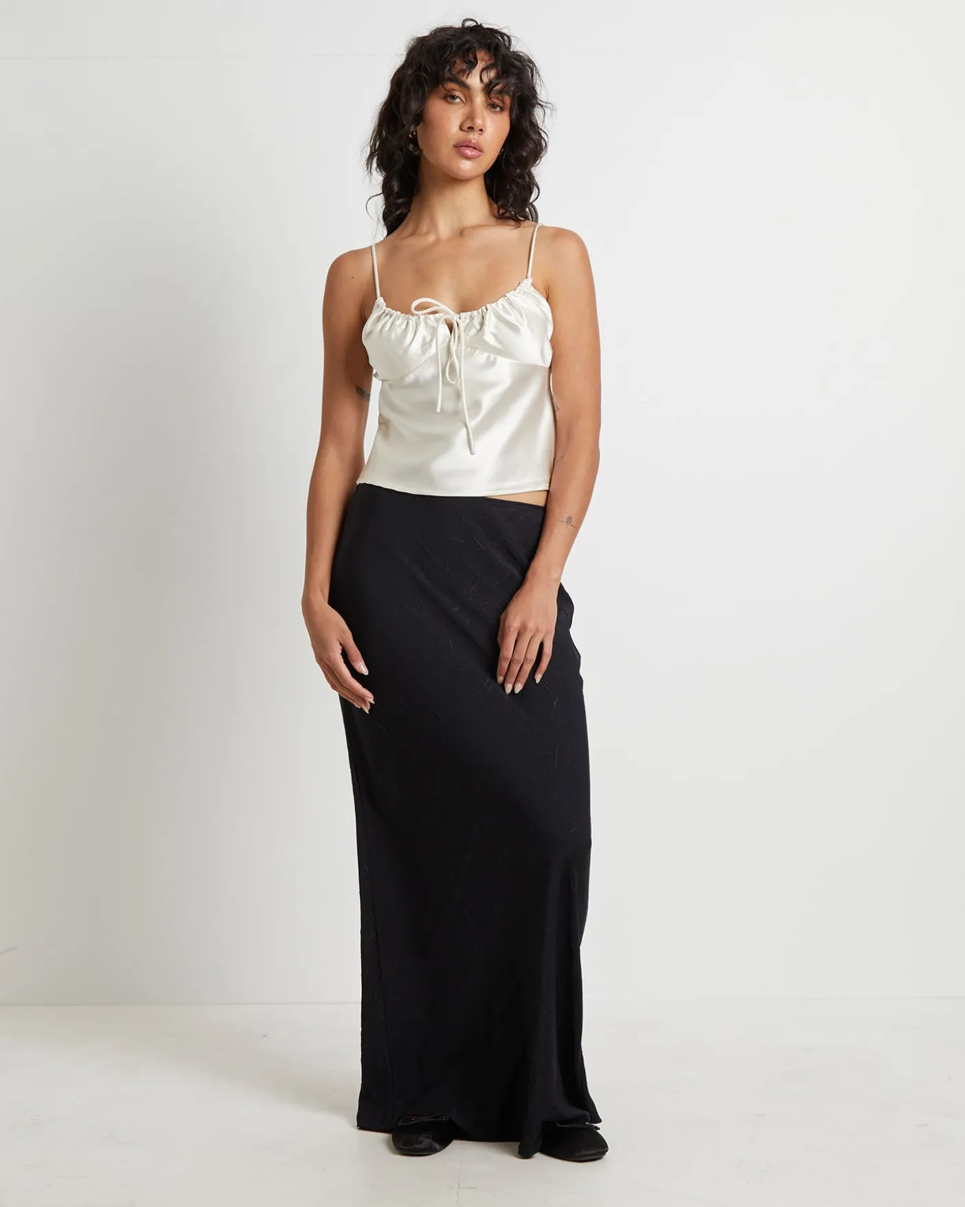 Ruby Romantic Slip Top in Ivory