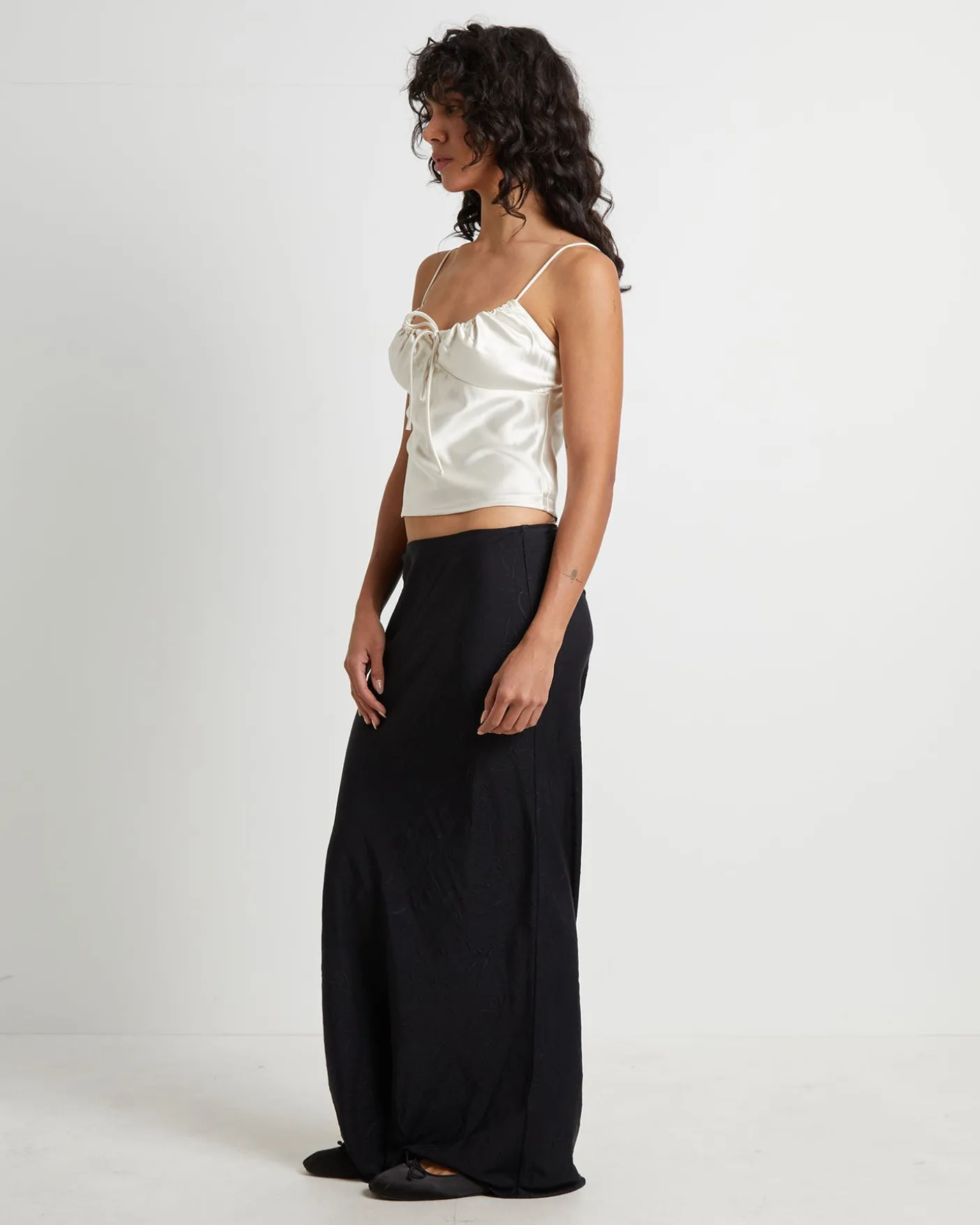Ruby Romantic Slip Top in Ivory