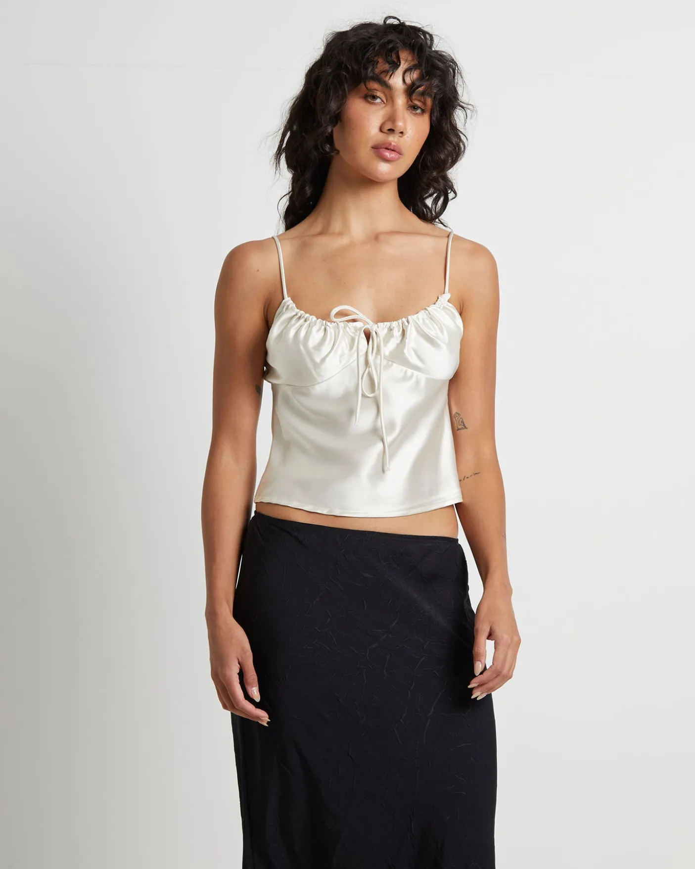Ruby Romantic Slip Top in Ivory
